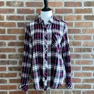 Buffalo David Bitton Plaid Flannel Button Up- Small